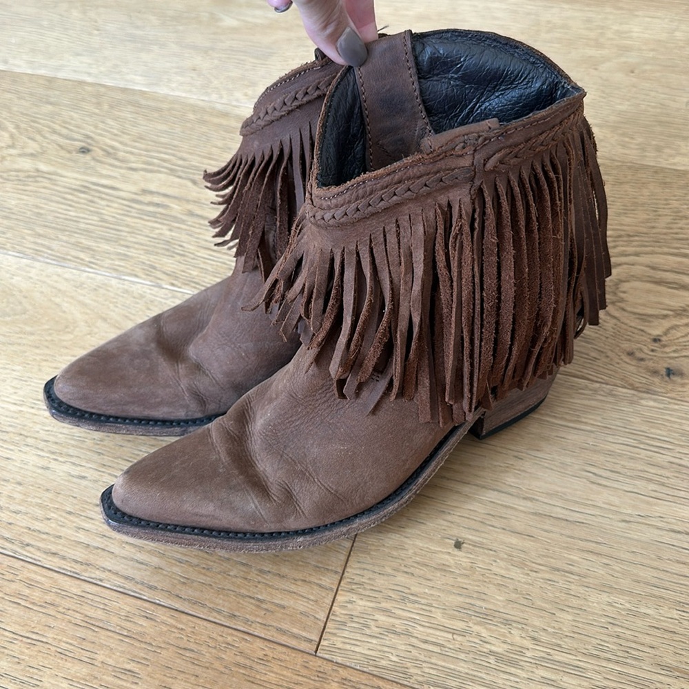 Fringe booties